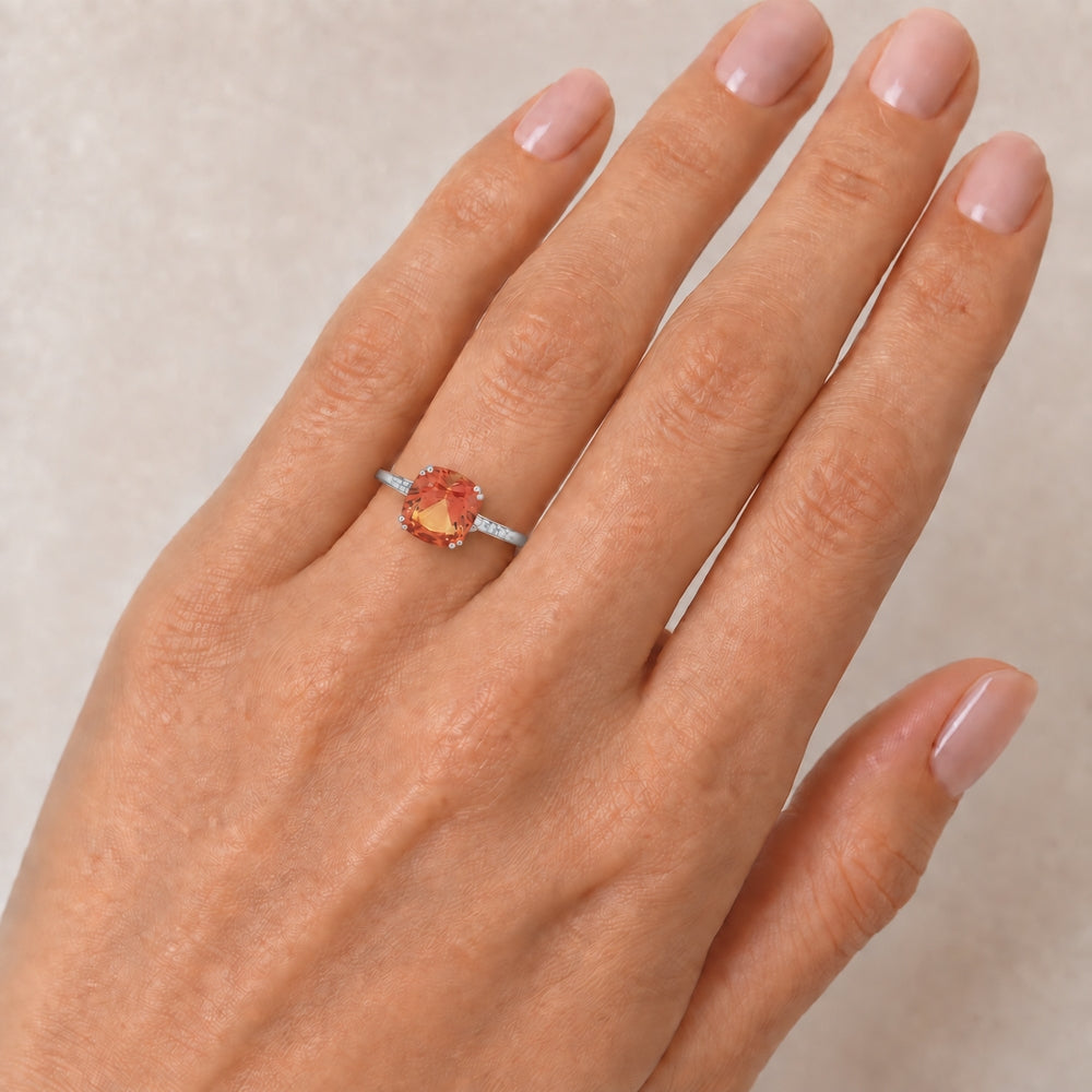 R1108 - 14K Gold Cushion Ring