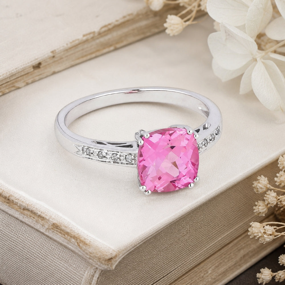 R1108 - 14K Gold Cushion Ring
