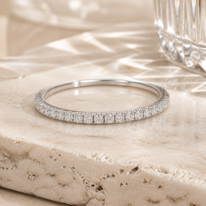 R1156 - 14K Gold Diamond Stackable Ring