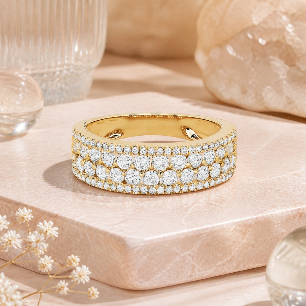 R1227 - 14K Gold Diamond Ring
