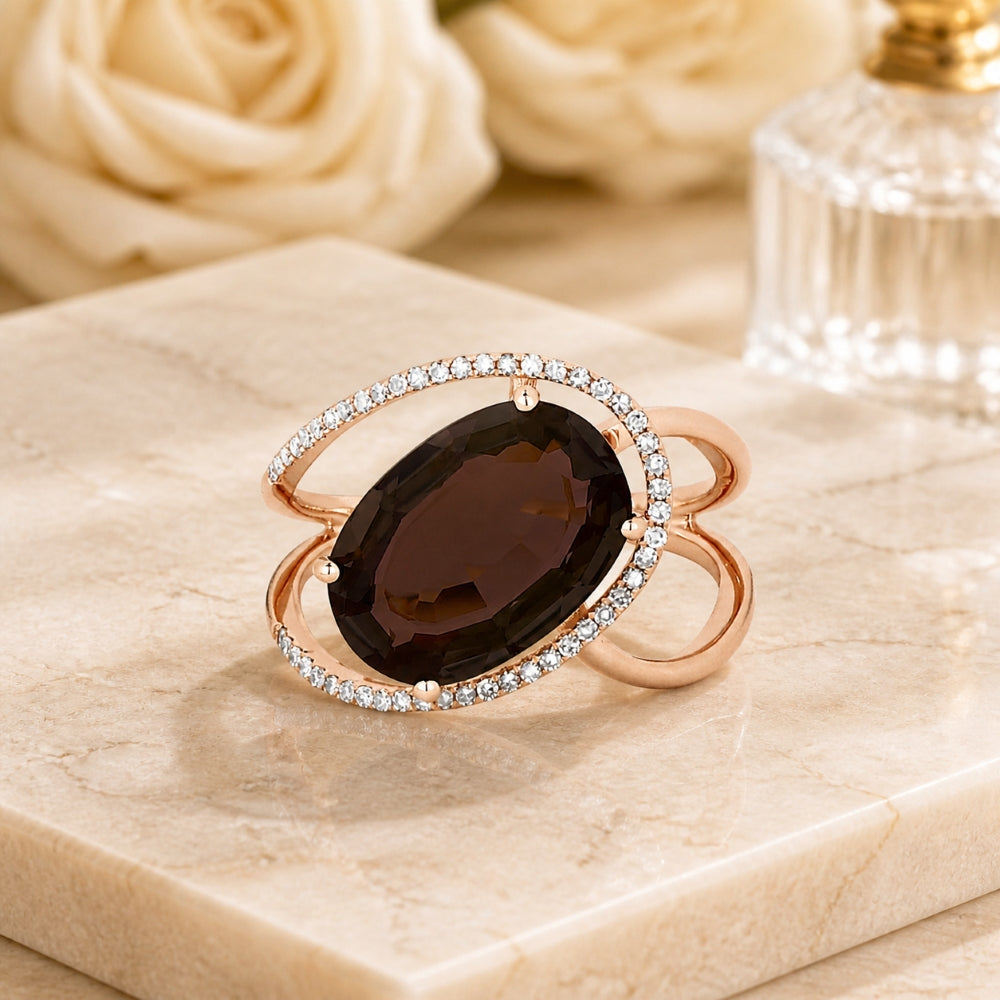 R1339 - 14K Gold Oval Ring