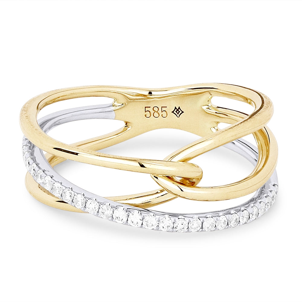 White And Yellow Gold / White Diamond