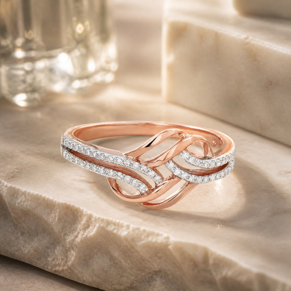 R1388 - 14K Gold Diamond Cocktail Ring