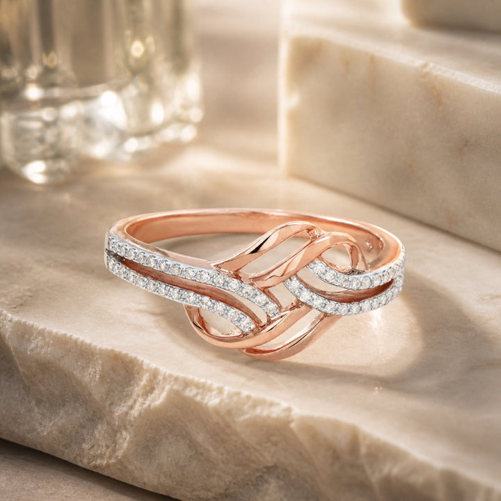 R1388 - 14K Gold Diamond Cocktail Ring