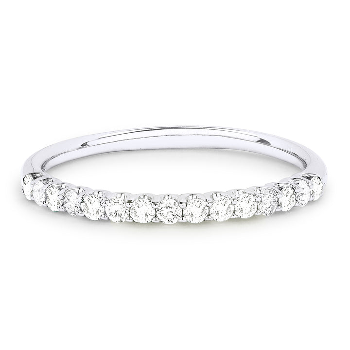 Beautiful Hand Crafted 14K White Gold White Diamond Arianna Collection Ring