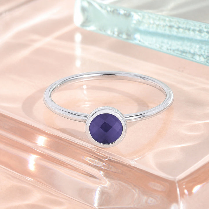 R1497 - 14K Gold Round Ring