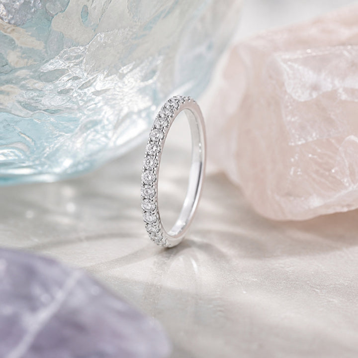 R1578 - 14K White Gold Diamond Engagement Ring