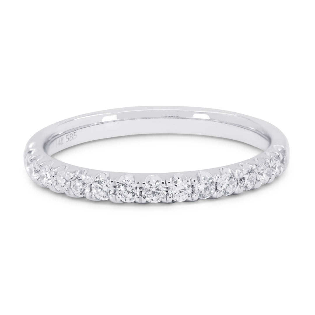 Beautiful Hand Crafted 14K White Gold   And Diamond Bridal Collection Ring