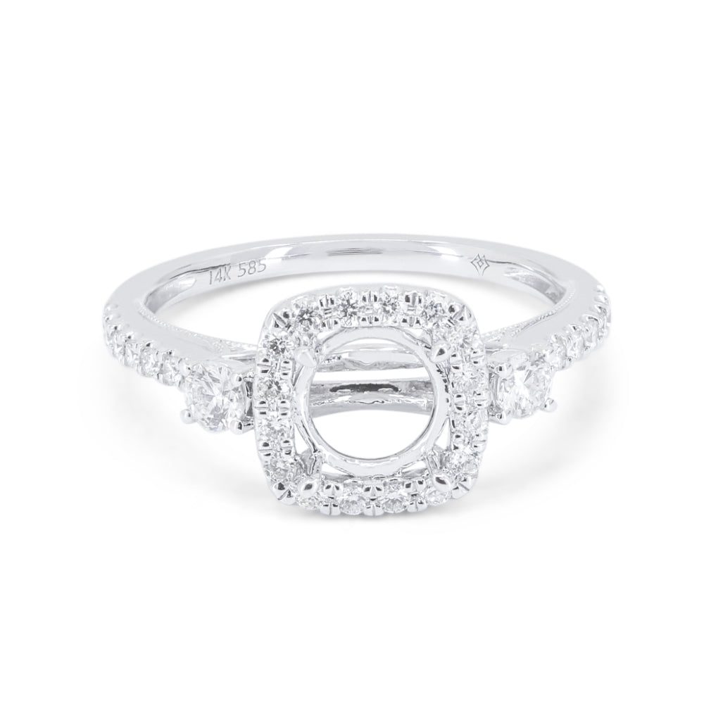 Madison L 14K White Gold Diamond Engagement Ring - style R1601W-ER-(1)