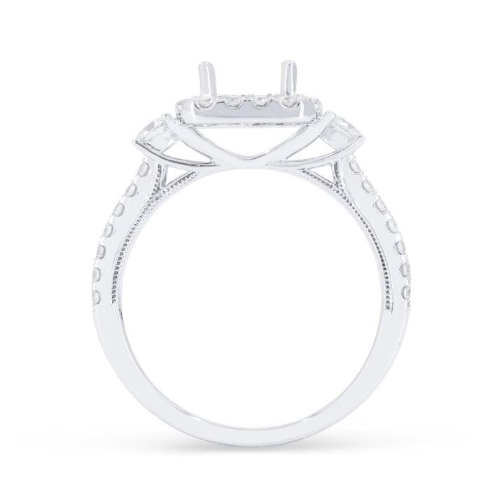 R1601 - 14K White Gold Diamond Engagement Ring