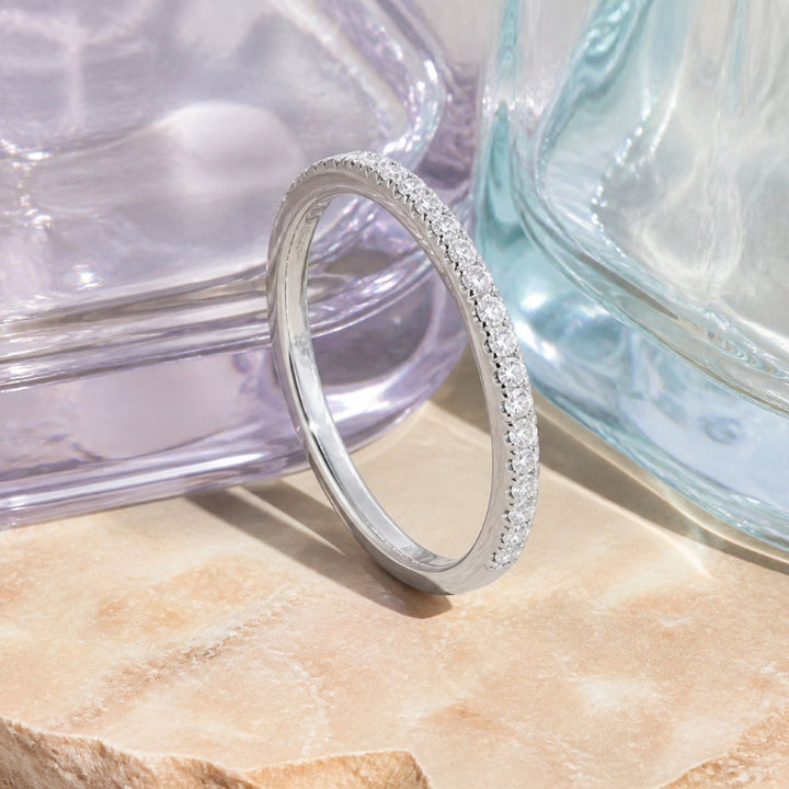 R1601 - 14K White Gold Diamond Engagement Ring