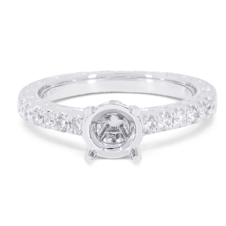 Madison L 14K White Gold Diamond Engagement Ring - style R1667W-ER-(1)