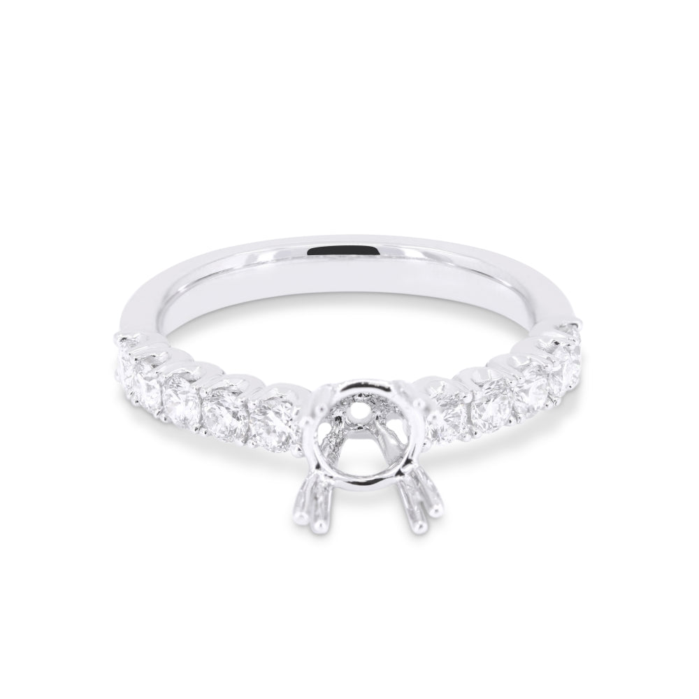 Madison L 14K White Gold Diamond Engagement Ring - style R1696W-ER-(1.00)
