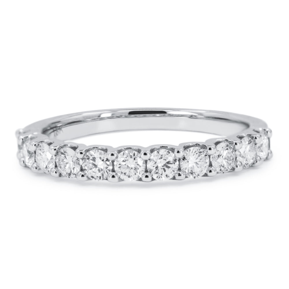 Beautiful Hand Crafted 14K White Gold   And Diamond Bridal Collection Ring