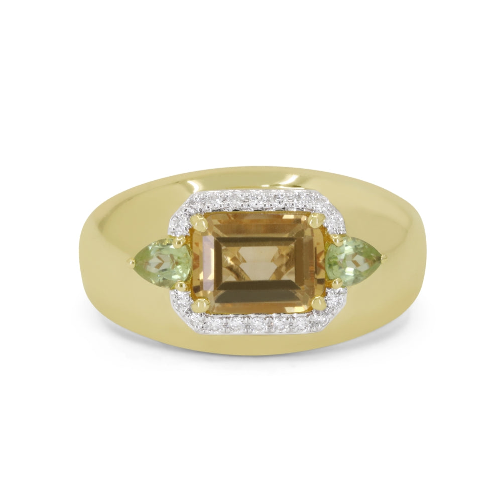 Madison L 14K Yellow Gold Citrine Ring - style R1710CTPRY