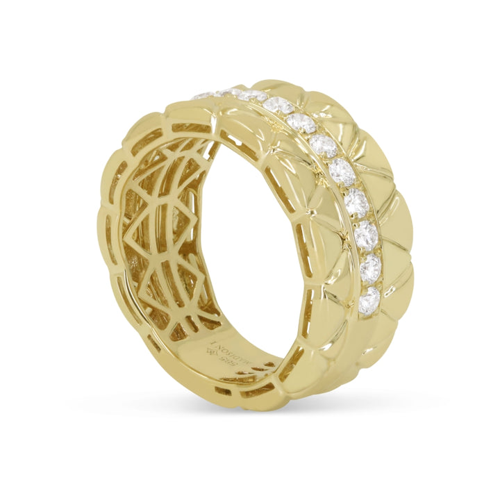 R1728 - 14K Yellow Gold Diamond Ring
