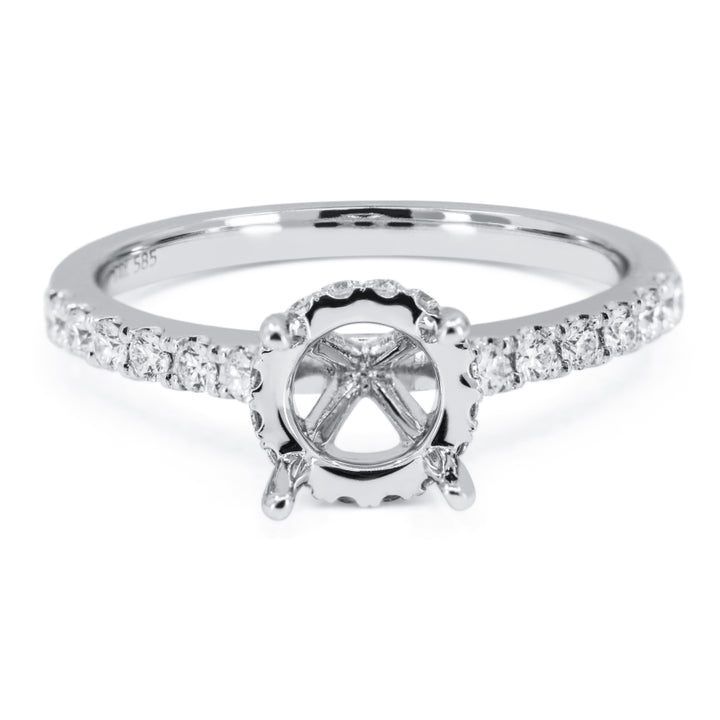 Madison L 14K White Gold Diamond Engagement Ring - style R1754W-ER-(1.25)