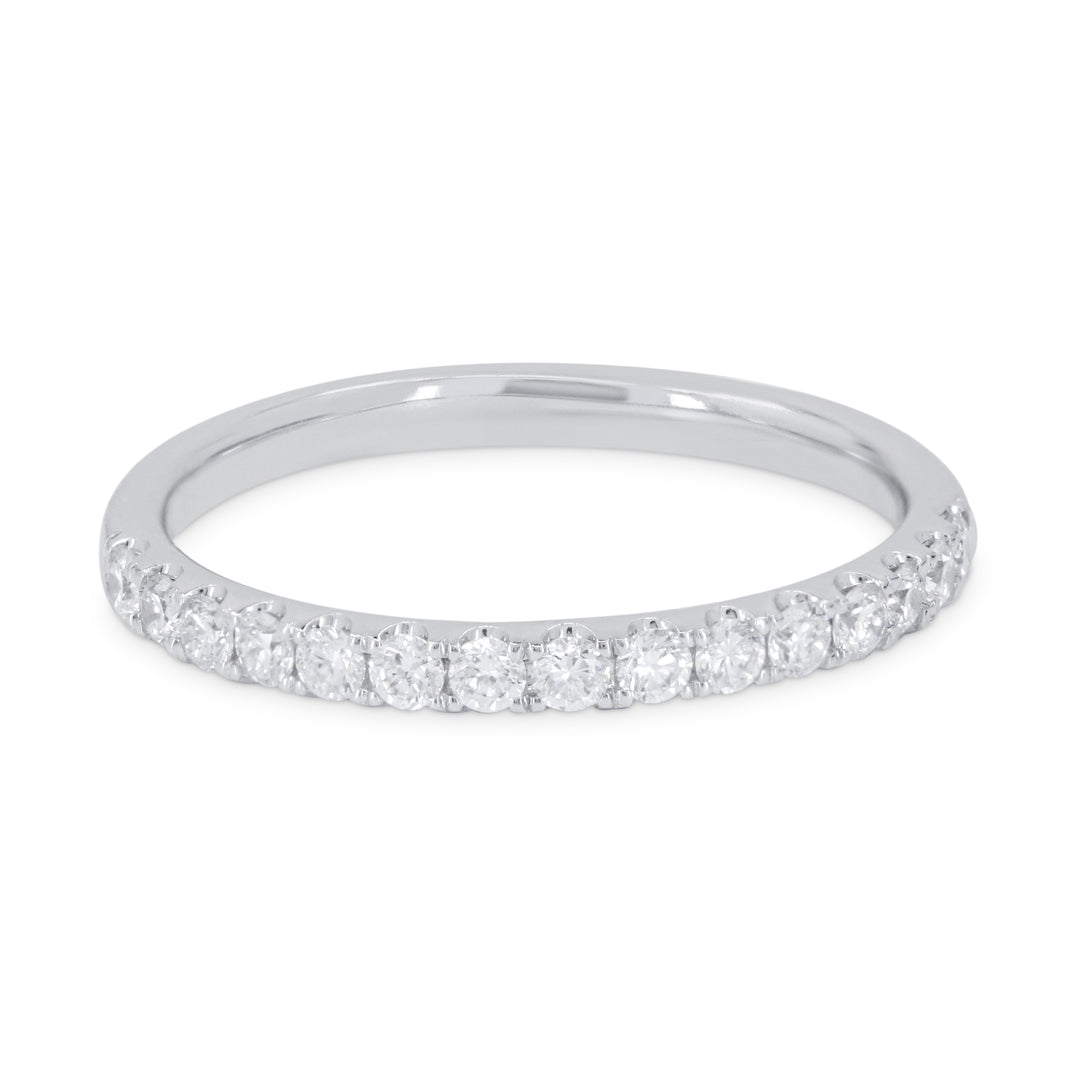 Beautiful Hand Crafted 14K White Gold   And Diamond Bridal Collection Ring