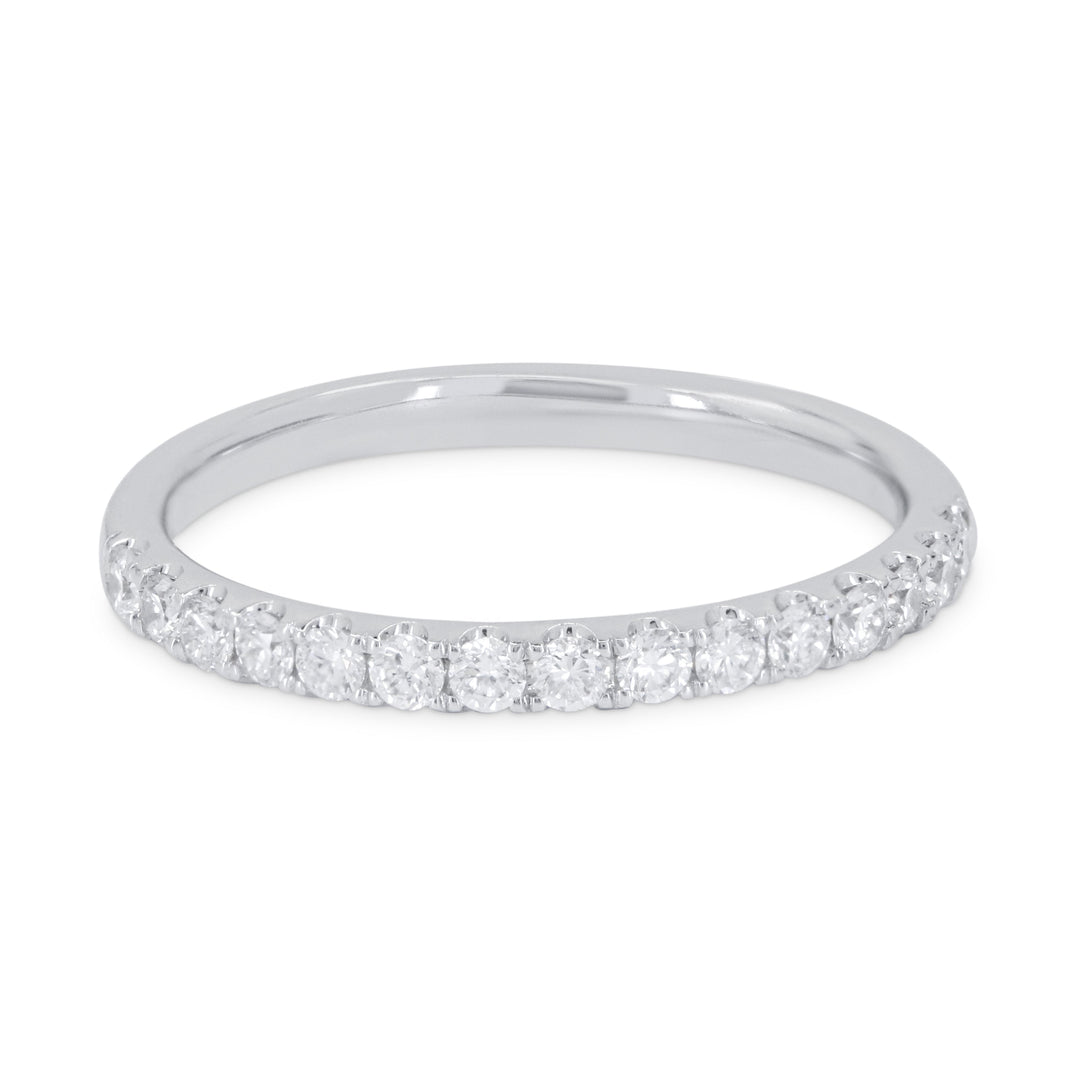 Beautiful Hand Crafted 14K White Gold   And Diamond Bridal Collection Ring