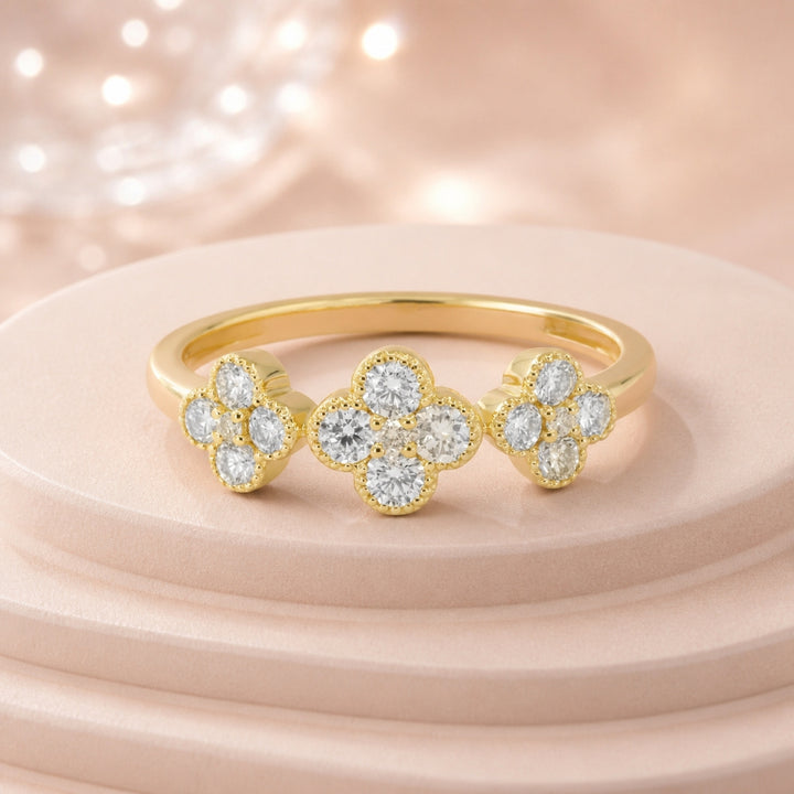 R1766 - 14K Gold Diamond Ring