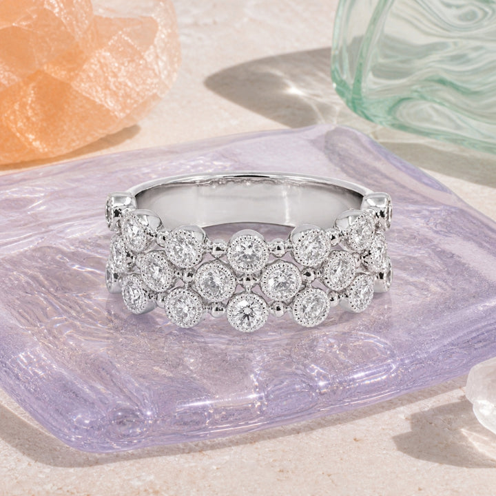 R1768 - 14K Gold Diamond Ring