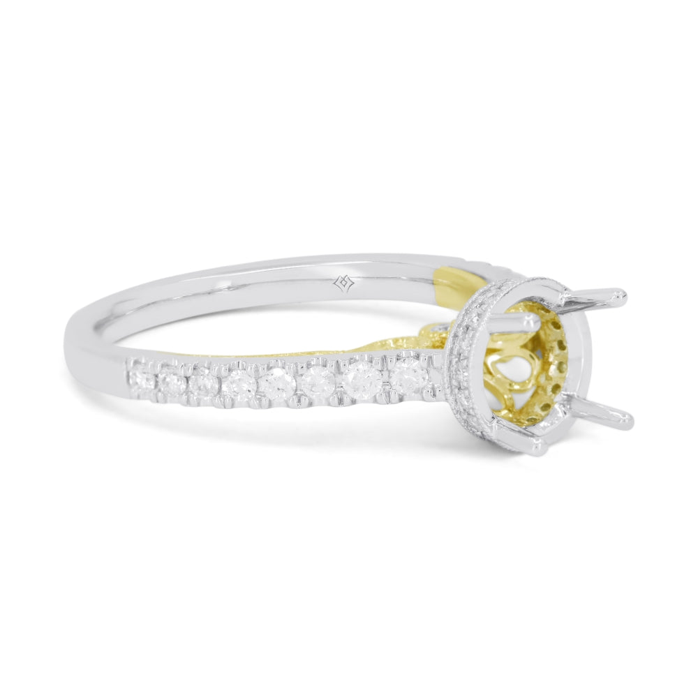 R1779 - 14K Gold Diamond Engagement Ring