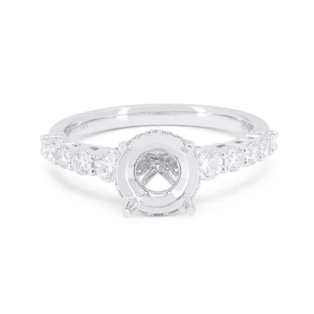 Madison L 14K White Gold Diamond Engagement Ring - style R1781W-ER-(1.50)