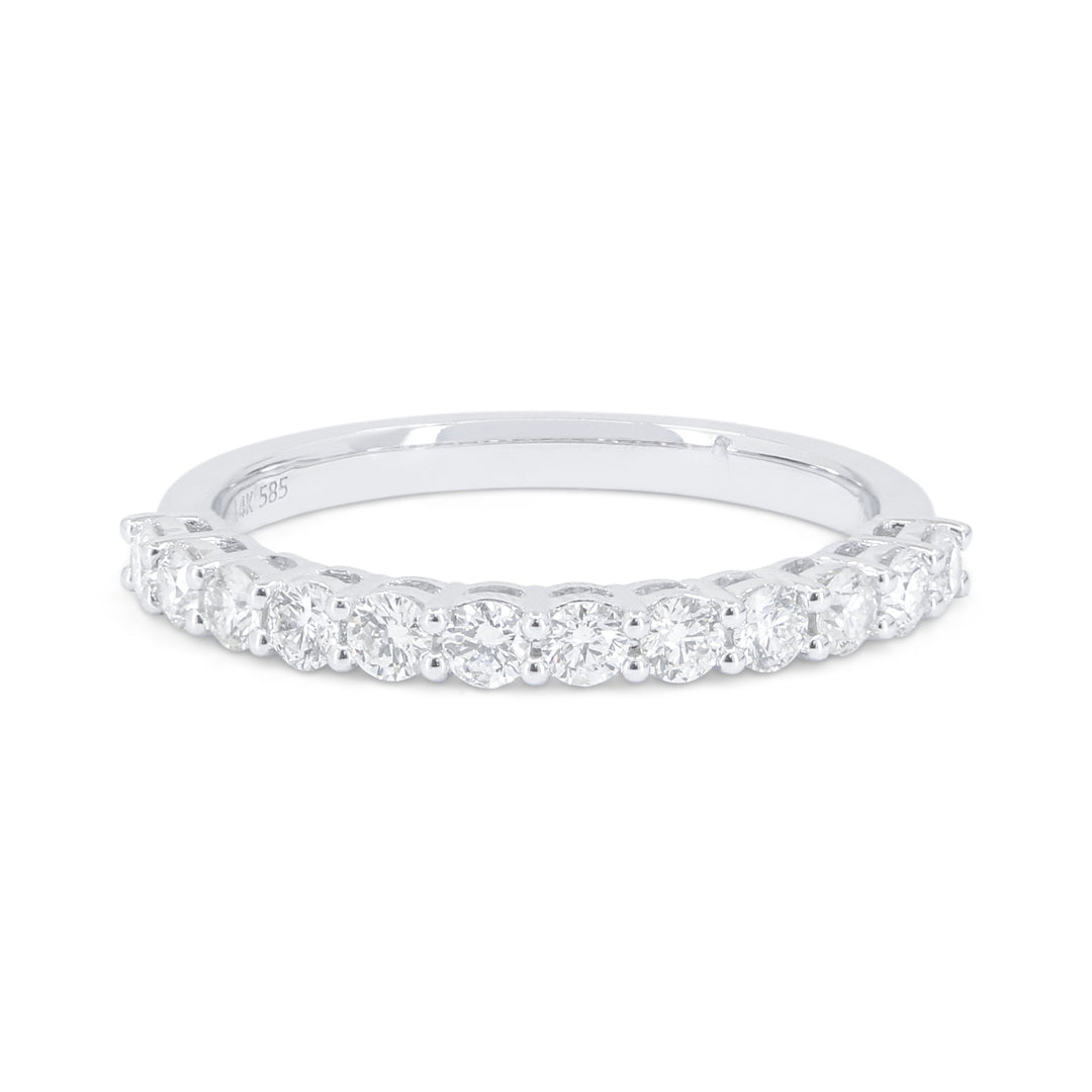 Beautiful Hand Crafted 14K White Gold   And Diamond Bridal Collection Ring