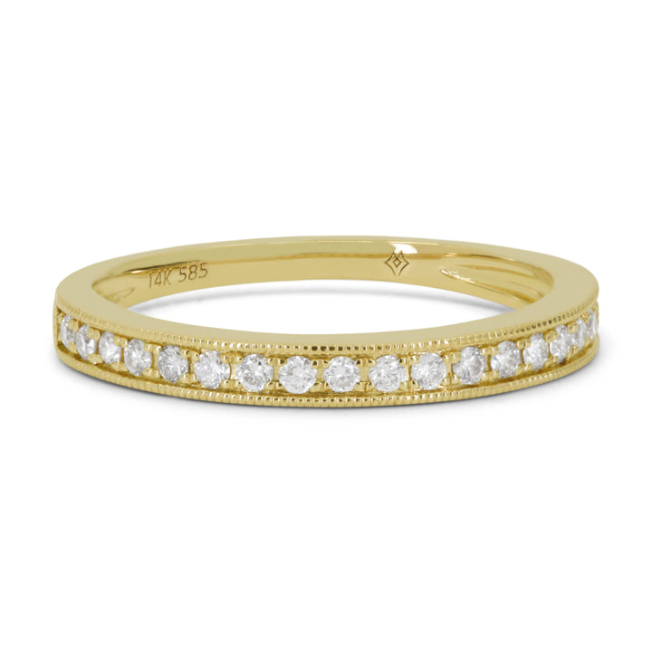 Beautiful Hand Crafted 14K Yellow Gold   And Diamond Bridal Collection Ring