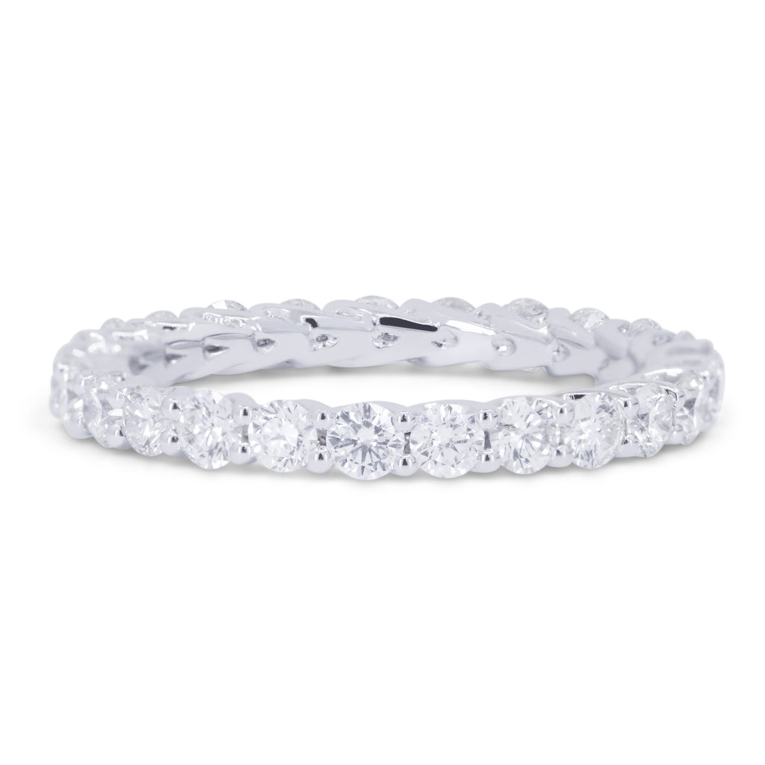 Beautiful Hand Crafted 14K White Gold   And Diamond Bridal Collection Ring