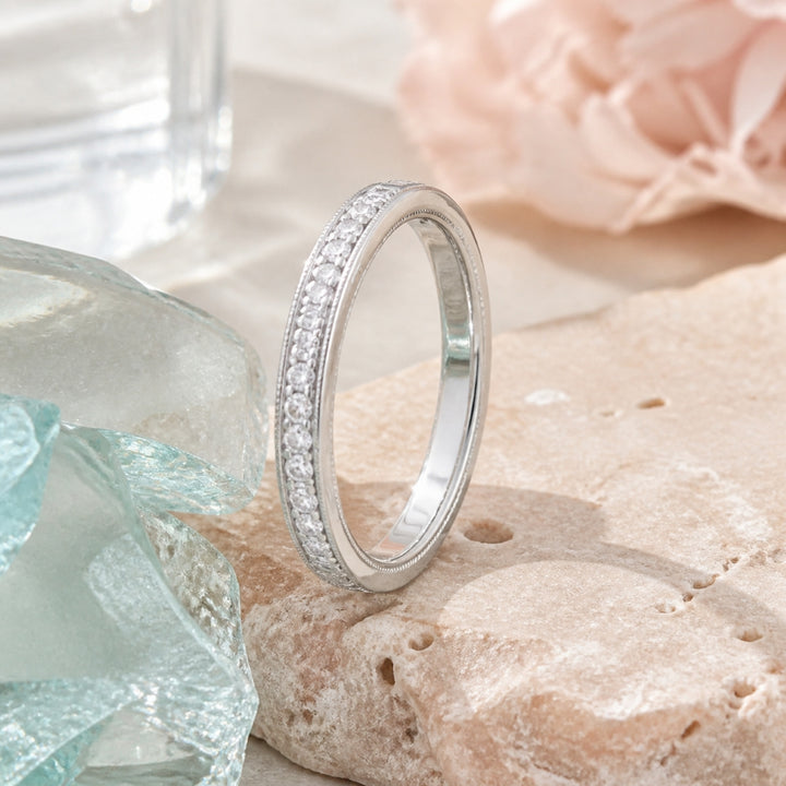 R1799 - 14K White Gold Diamond Engagement Ring
