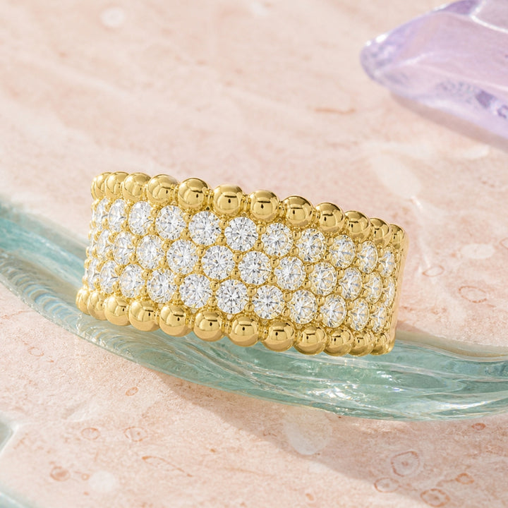 R1805 - 14K Yellow Gold Diamond Ring