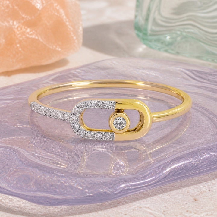 R1814 - 14K Yellow Gold Diamond Ring