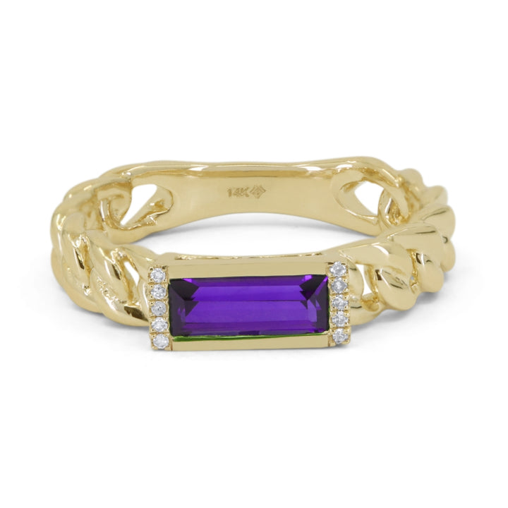 Yellow Gold / Amethyst