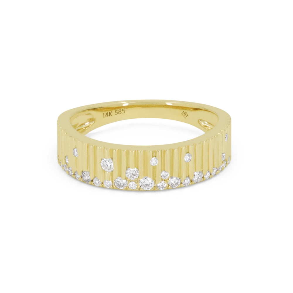 Madison L 14K Yellow Gold Diamond Ring - style R1882Y