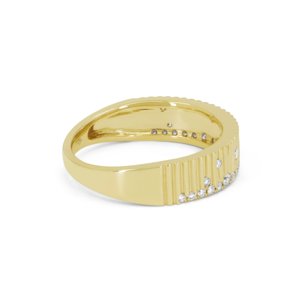 Madison L 14K Yellow Gold Diamond Ring - style R1882Y - view 2