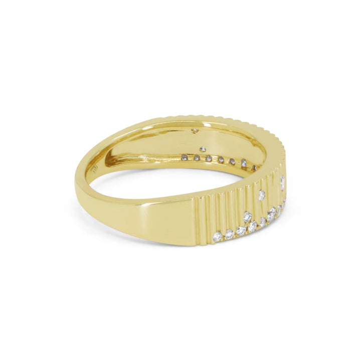 Madison L 14K Yellow Gold Diamond Ring - style R1882Y - view 2