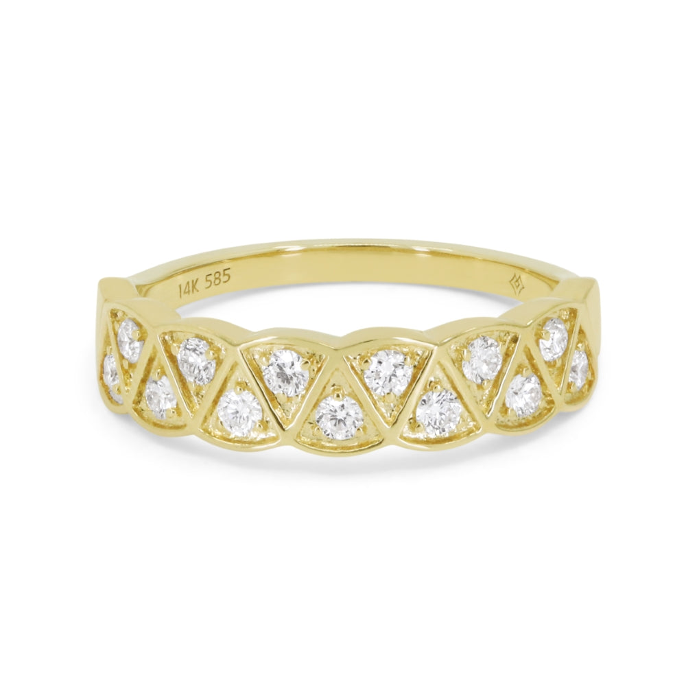 Madison L 14K Yellow Gold Diamond Ring - style R1884Y