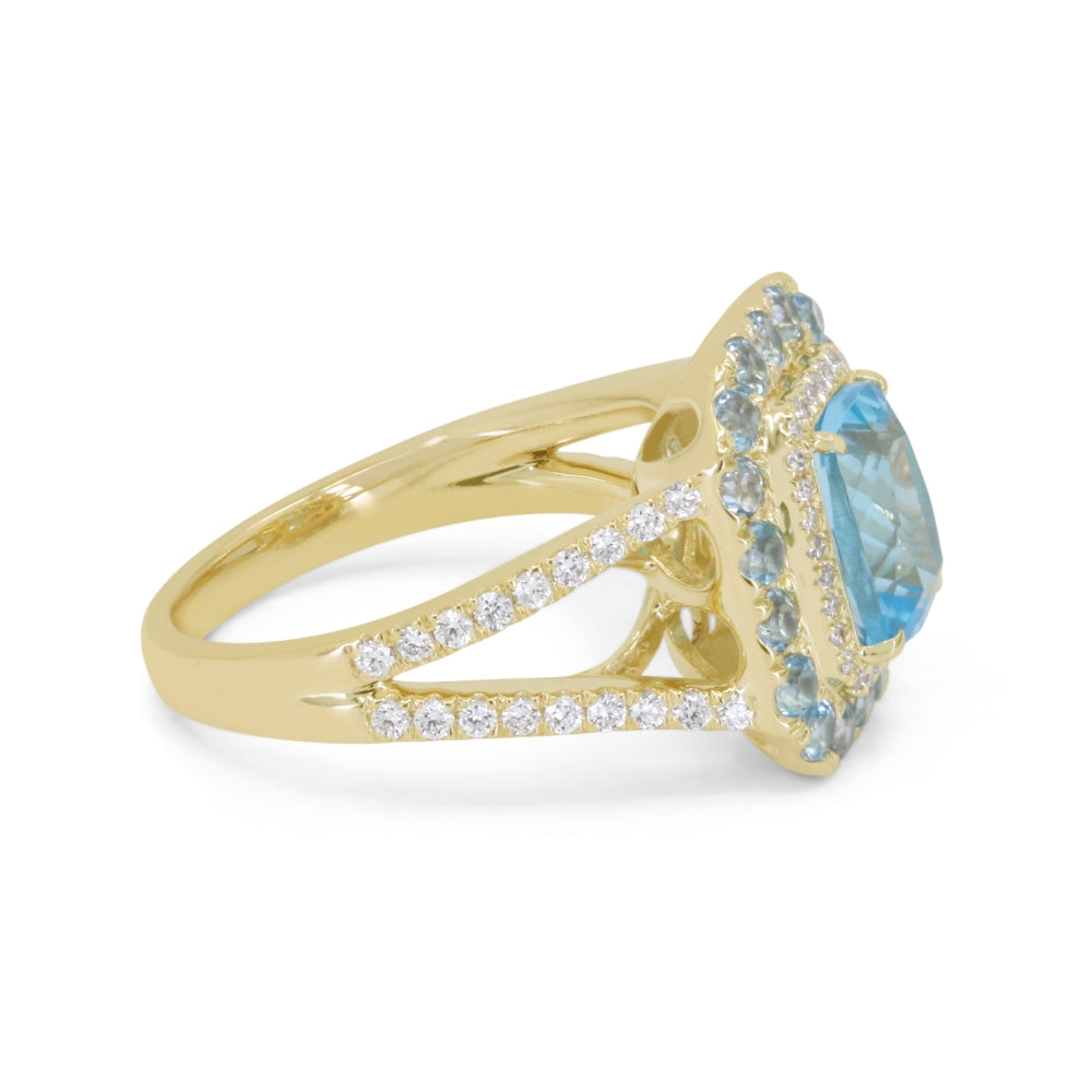 Madison L 14K Yellow Gold Swiss Blue Topaz Ring - style R1891SWBTY - view 2