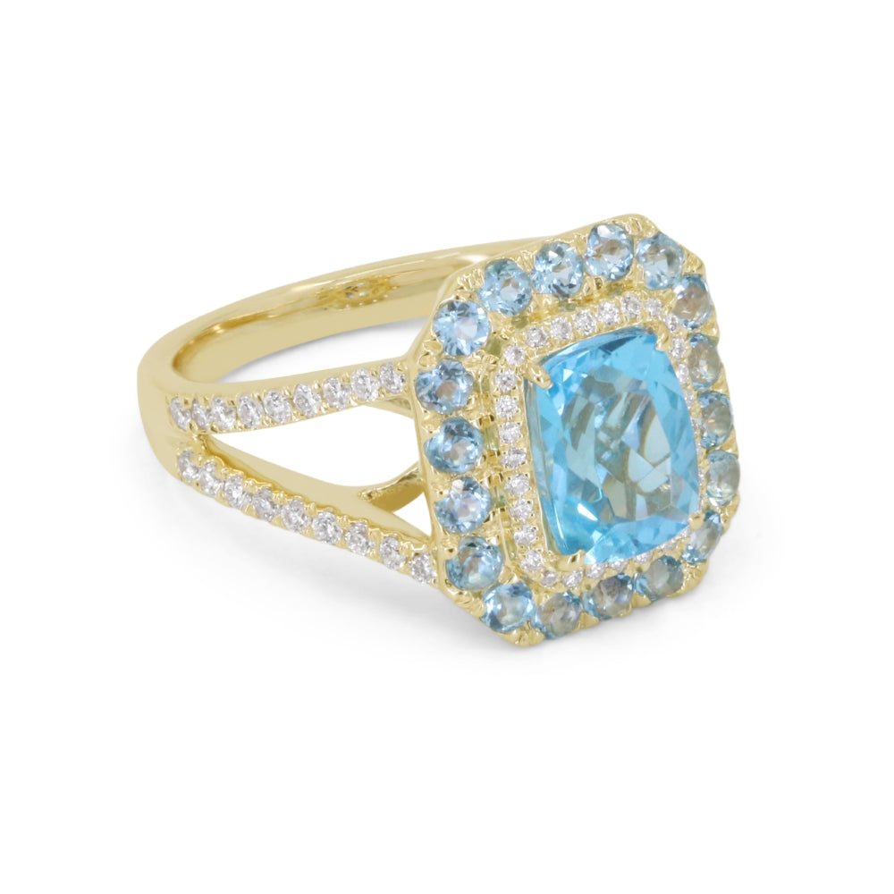 Madison L 14K Yellow Gold Swiss Blue Topaz Ring - style R1891SWBTY - view 3