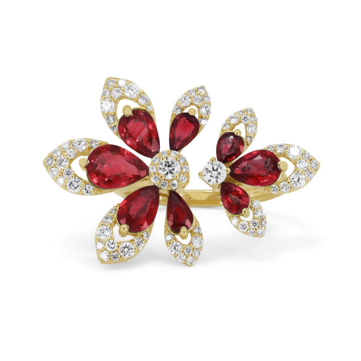 Madison L 14K Yellow Gold Ruby Ring - style R1894RUY