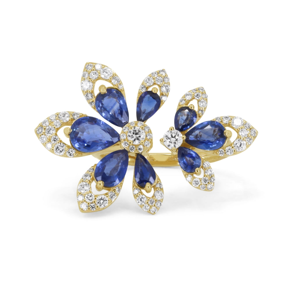 Madison L 14K Yellow Gold Sapphire Ring - style R1894SAY