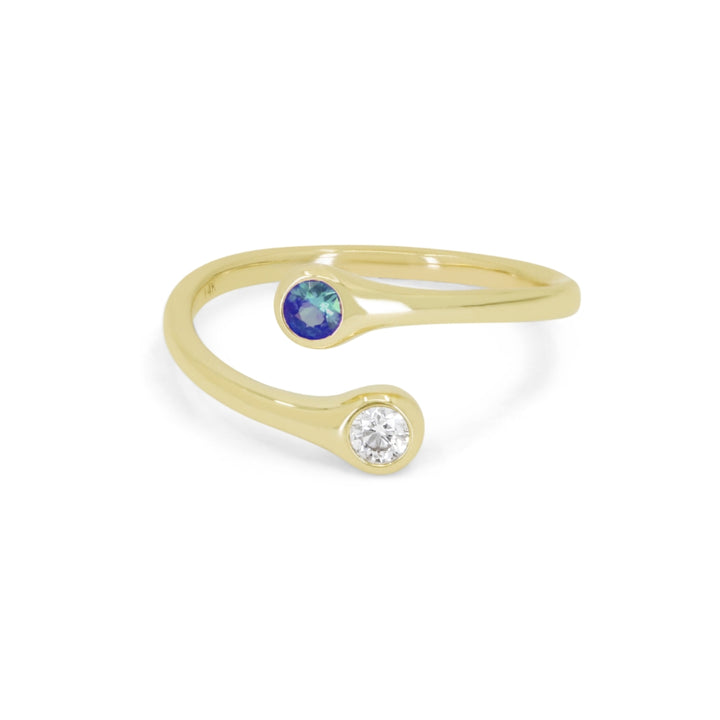 Madison L 14K Yellow Gold Sapphire Ring - style R1899SAY