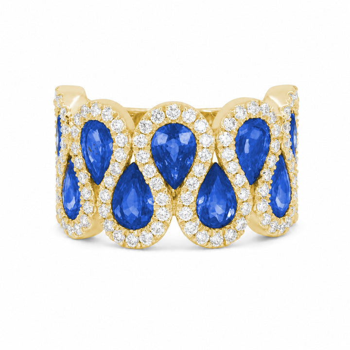 Madison L 14K Yellow Gold Sapphire Ring - style R1900SAY