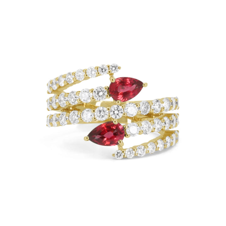 Madison L 14K Yellow Gold Ruby Ring - style R1906RUY