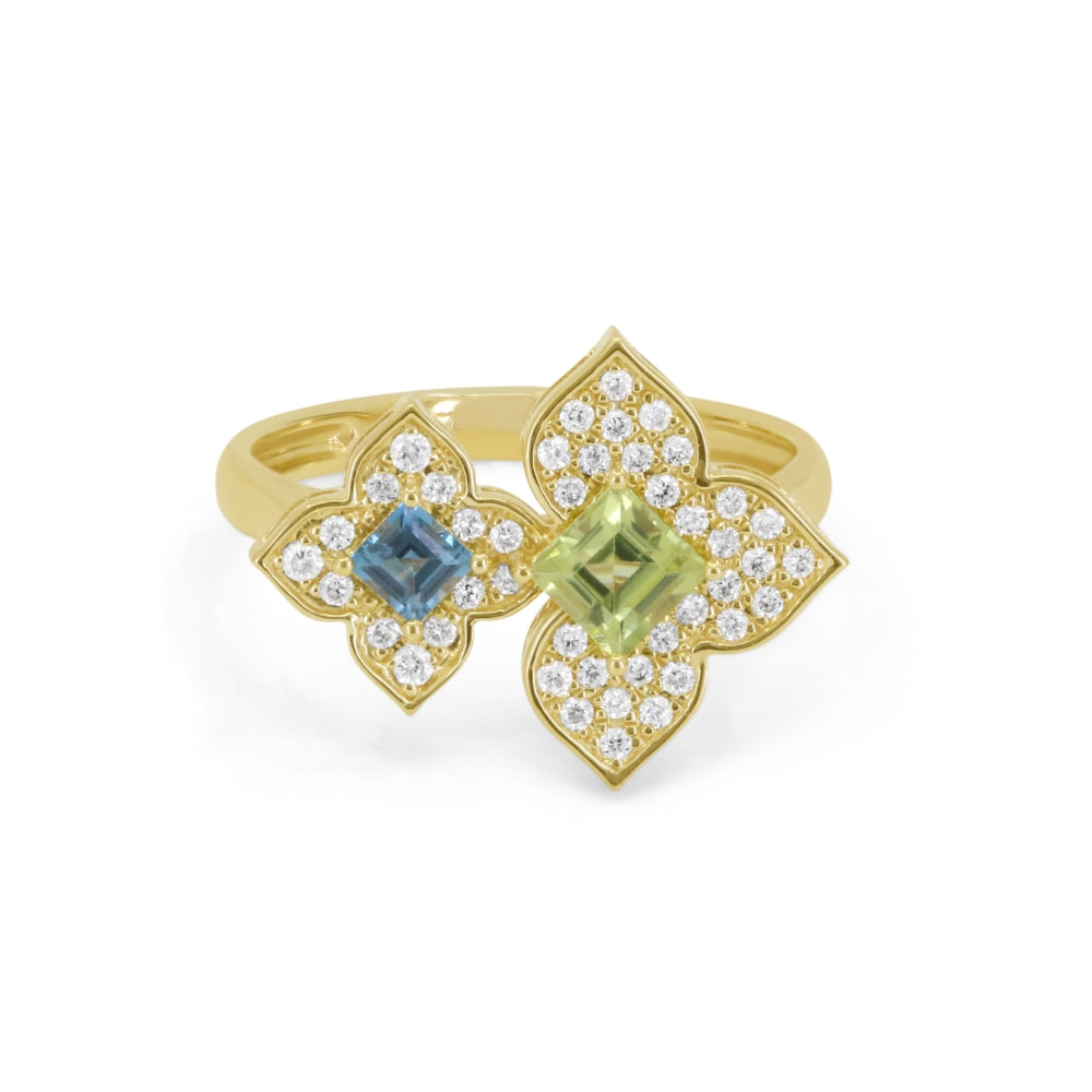 Madison L 14K Yellow Gold Diamond Ring - style R1911LBTPRY