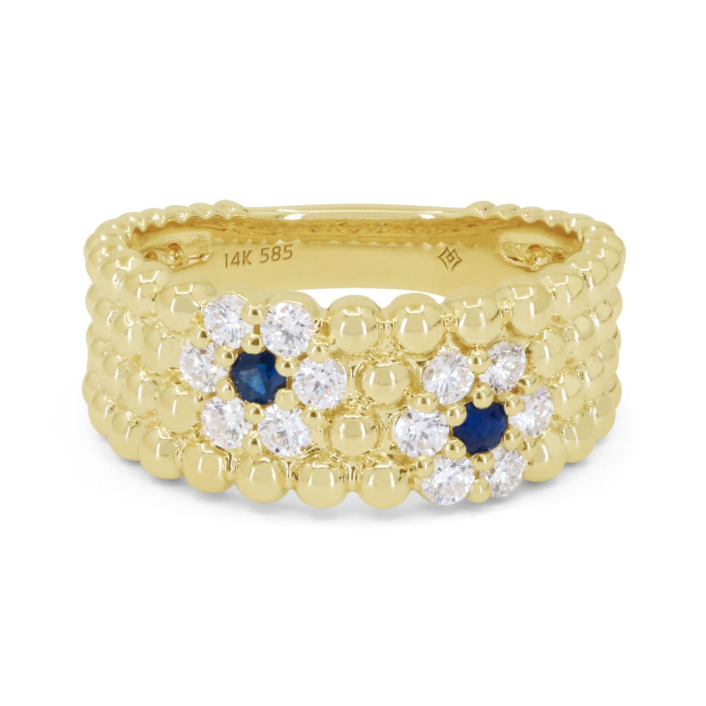 Madison L 14K Yellow Gold Sapphire Ring - style R1912SAY