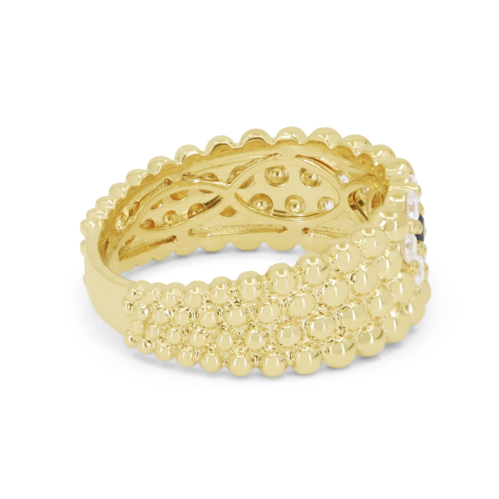 R1912 - 14K Yellow Gold Sapphire Ring