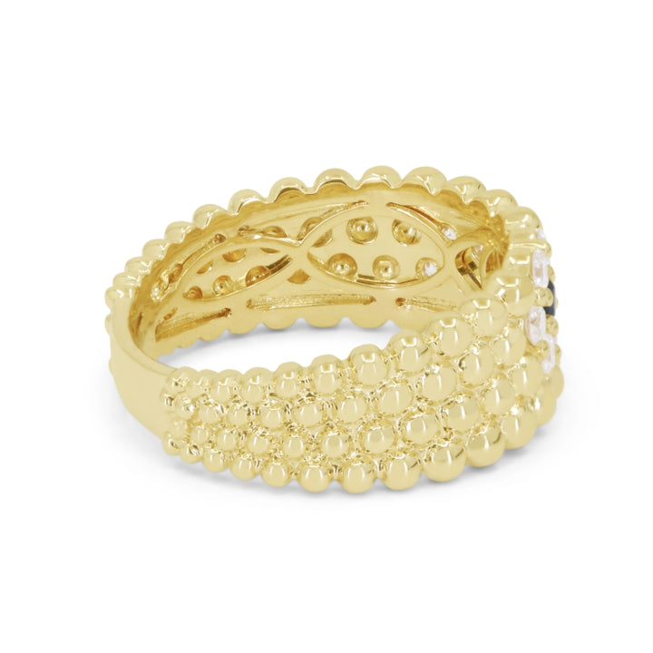 R1912 - 14K Yellow Gold Sapphire Ring