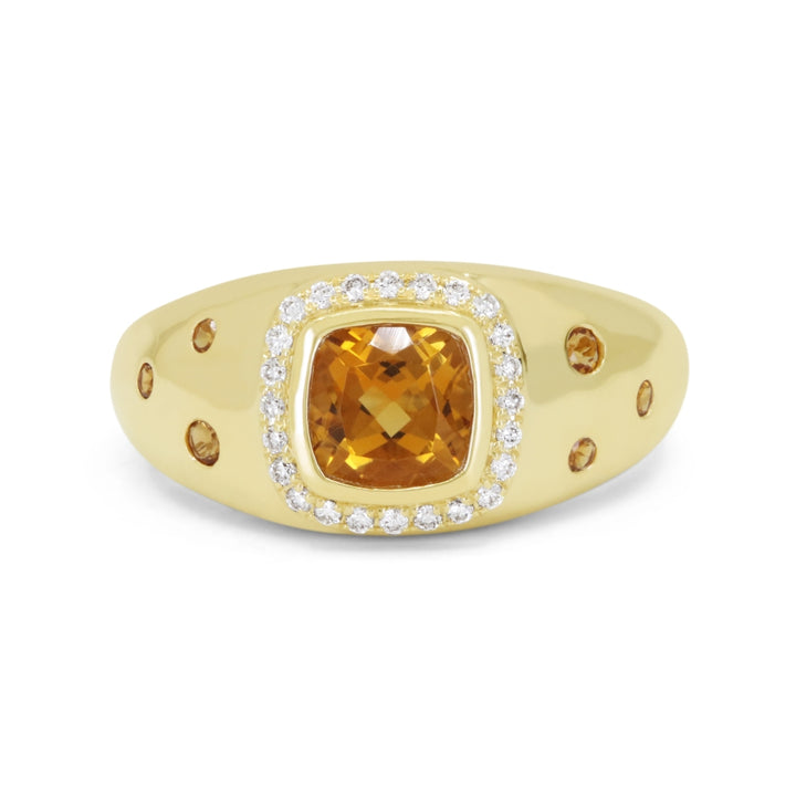 Madison L 14K Yellow Gold Citrine Ring - style R1916CTY